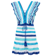 ANNA KOSTUROVA MELISSA CROCHETED COTTON MINIDRESS