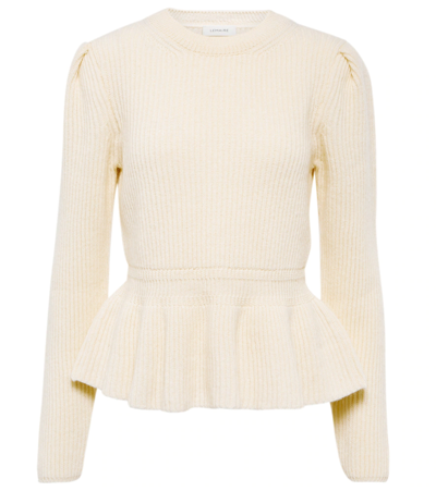 Lemaire Off-white Peplum Sweater