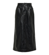 ISABEL MARANT ÉTOILE CECILIA FAUX LEATHER MIDI SKIRT