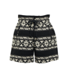 Isabel Marant Étoile Linima Patterned Cotton Shorts In Black