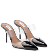 ALAÏA CAUR PATENT LEATHER AND PU MULES