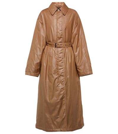 Isabel Marant Crisley Oversized Faux Leather Coat In 50cm