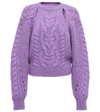 ISABEL MARANT PALOMA CABLE-KNIT WOOL-BLEND SWEATER