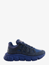 Versace Men's Trigreca Fabric-leather Sneakers In Blue