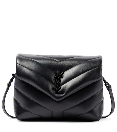 Saint Laurent Loulou Toy Leather Shoulder Bag In Noir
