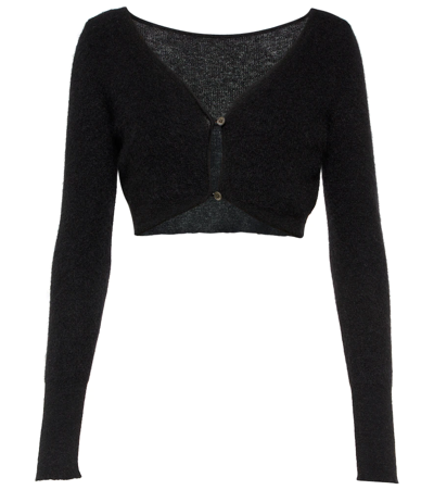 JACQUEMUS LE CARDIGAN ALZOU CROPPED CARDIGAN