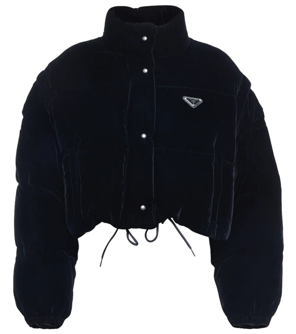 Prada velvet puffer jacket sale