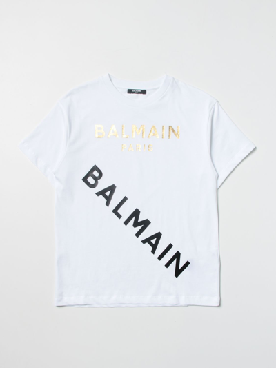 Balmain T-shirt  Kids In White