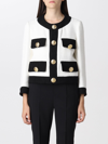 Dsquared2 Two Tone Tweed Boxy Jacket In White