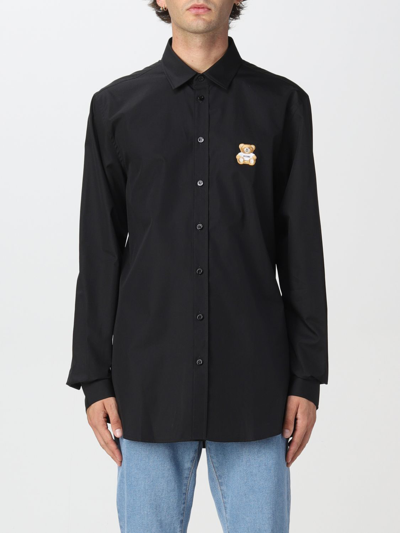 Moschino Couture Cotton Shirt In Black
