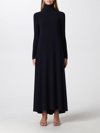 Norma Kamali Kamali Kulture Go Turtleneck Maxi Dress In Blue
