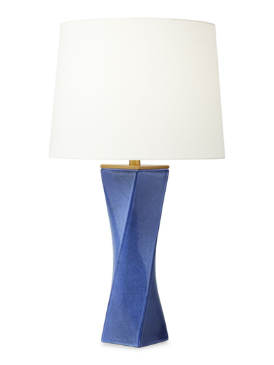 Chapman & Myers Lagos Table Lamp In Frosted Blue