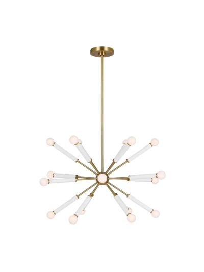 Kate Spade Monroe Sputnik Burnished Brass Chandelier