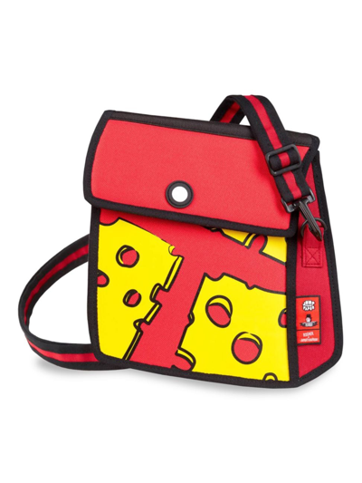 Jump From Paper Pop Art Cheese Shoulder Bag In Red