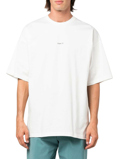 Oamc Logo-print Short-sleeve T-shirt In White