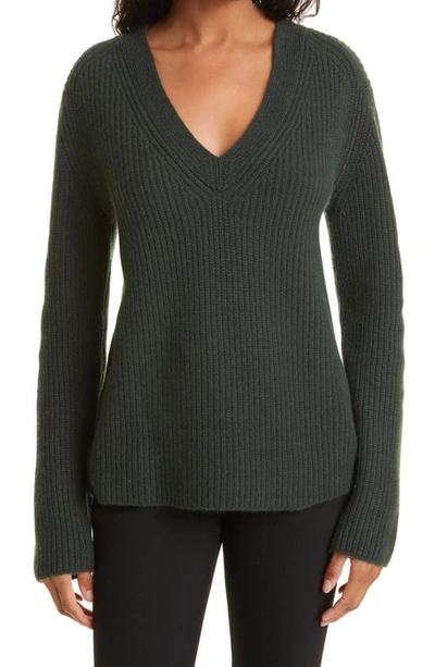 Vince V-neck Wool & Cashmere Sweater In Mineral Stone