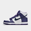 Nike Dunk High Top Sneaker In White/midnight Navy/electro Purple