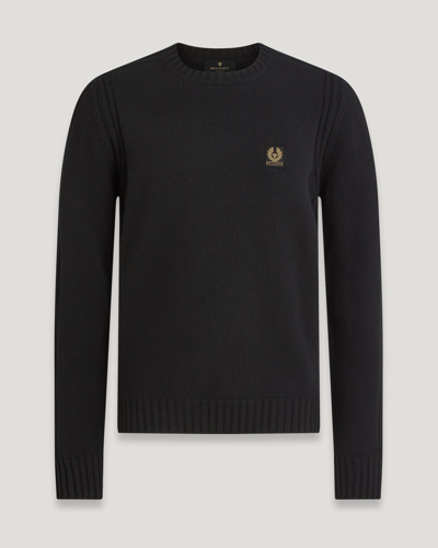 Belstaff Watch Crewneck Jumper In Black