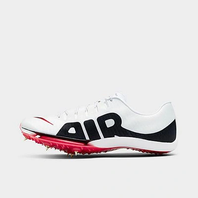 Nike Air Zoom Maxfly More Uptempo Racing Shoes In White/black/university Red
