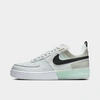 Nike Men's Air Force 1 React Casual Shoes In Photon Dust/white/mint Foam/olive Aura