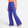 Nike Sportswear Phoenix Fleece Women's High-waisted Wide-leg Sweatpants In Lapis/sail