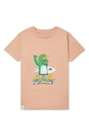Boardies Kids' Dinosaur Cotton Graphic Tee In Orange
