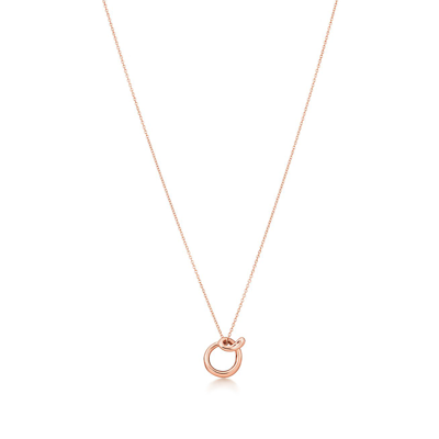 Tiffany & Co Elsa Peretti® Alphabet Pendant In Rose Gold