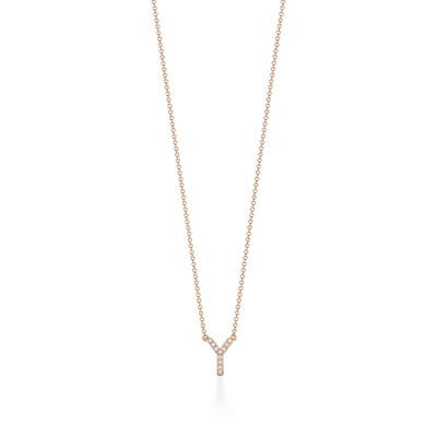 Tiffany & Co Tiffany Letters Alphabet Pendant In Rose Gold