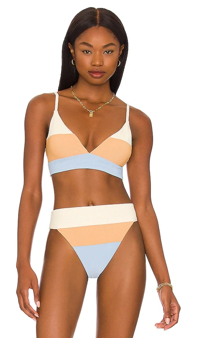 Beach Riot Riza Bikini Top In Beach Breeze