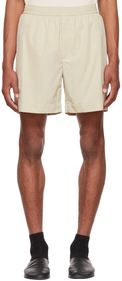 The Row Ssense Exclusive Beige Gerhardt Shorts In Oatmeal