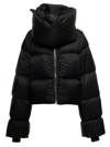RICK OWENS OVERSIZE BLACK QUILTED NYLON DOWN JACKET RICK OWENS WOMAN