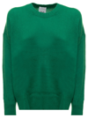 ALLUDE CASHMERE GREEN SWEATER ALLUDE WOMAN