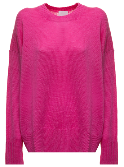 Allude Cashmere Pink Sweater  Woman In Fuxia