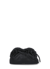 Mansur Gavriel Mini Cloud Clutch In Black/flamma