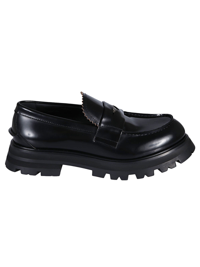 Alexander Mcqueen Classic Slide-on Loafers In Black