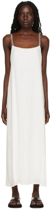 The Row Bantelle Open-back Silk-crepe Maxi Dress In White