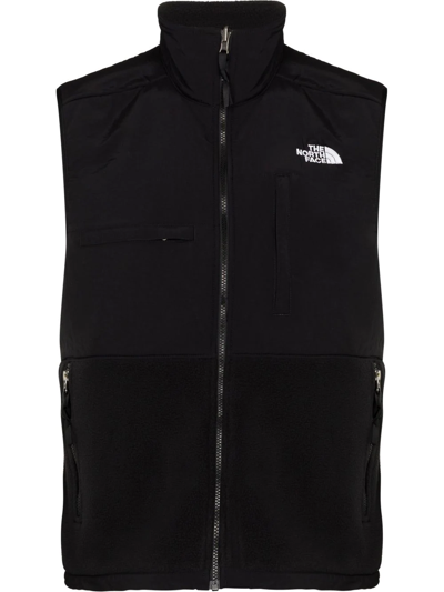 The North Face Denali Sleeveless Sweater Vest In Black