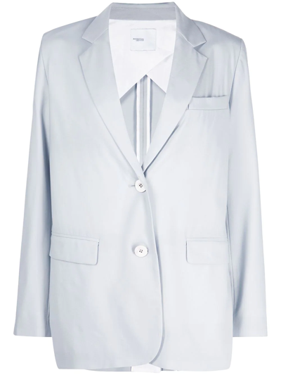 Rosetta Getty Tailored Wool Blazer In Blau