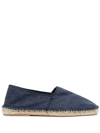 Orlebar Brown Fleet Towelling-effect Espadrilles In Blau