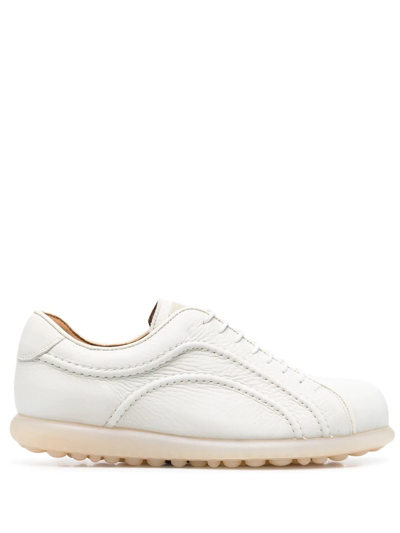 Camper Ribbed Low-top Sneakers In White