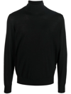 Dsquared2 Roll-neck Knitted Jumper In Black