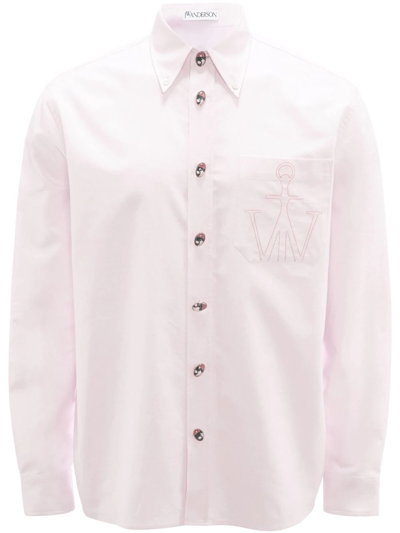 Jw Anderson Elephant Eye Classic Fit Shirt In Pink