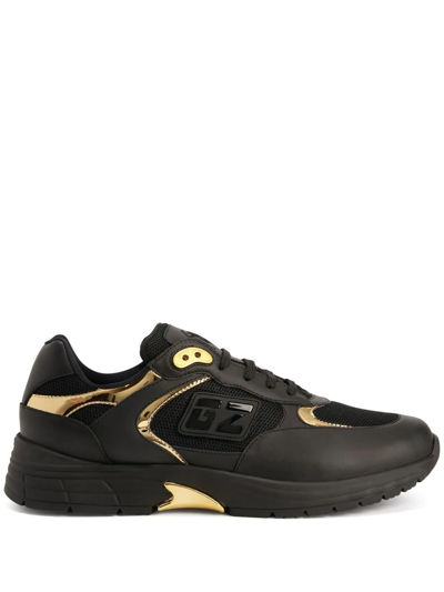 Giuseppe Zanotti Low-top Sneakers Gz Runner Calfskin In Black