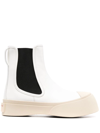 Marni Slip-on Ankle Boots In Blanco