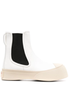 Marni Slip-on Ankle Boots In White