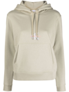 Calvin Klein Jeans Est.1978 Chest-logo Drawstring Hoodie In Nude