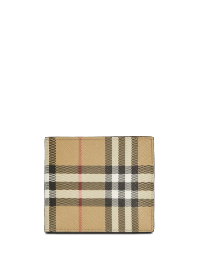 Burberry Vintage Check Cardholder In Nude