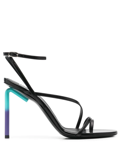 Off-white Allen 110mm Strappy Sandals In Nero