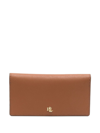 Ralph Lauren Medium Slim Bi-fold Wallet In Braun