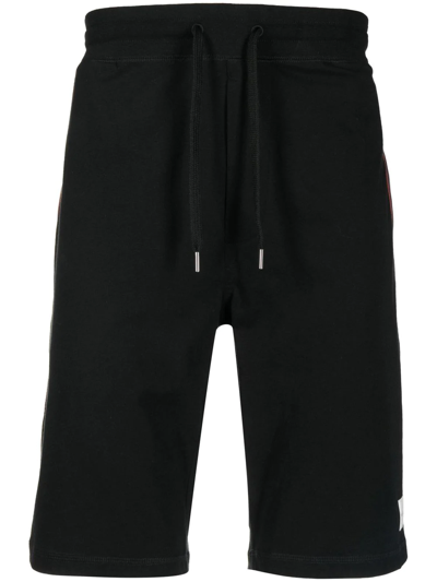 Paul Smith Logo-patch Track Shorts In Black